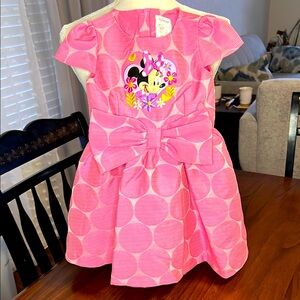 🏰🎀Pink Minnie Mouse Dress with Bow🎀🏰